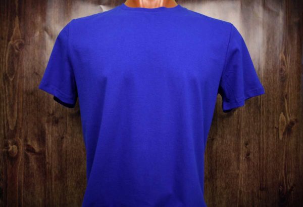 Синяя (василек) промо футболка